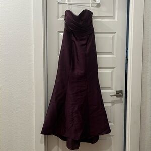 David Bridal’s
Plum Mermaid Gown 
Size 6
Worn once.